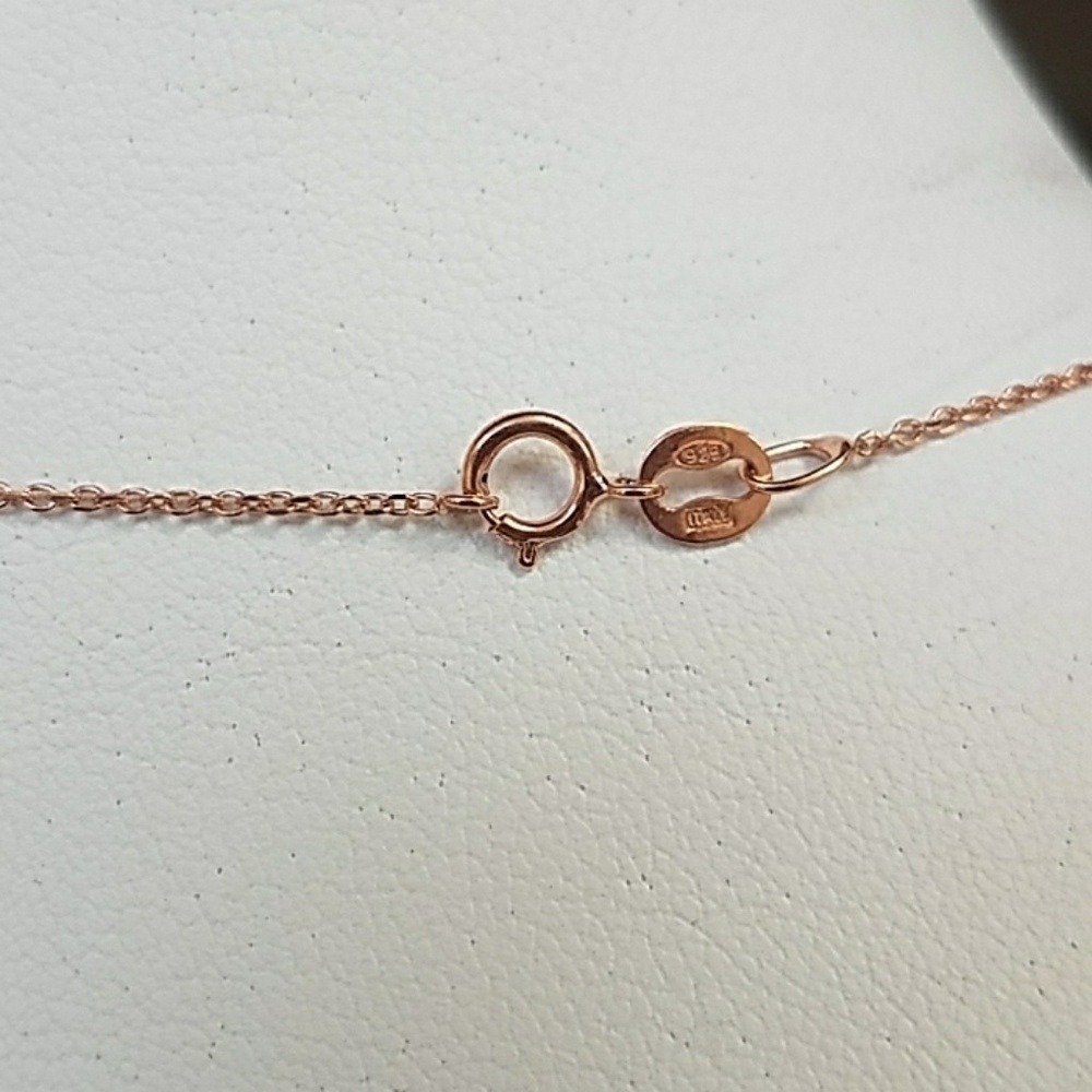 Rose Gold Plated BABY 2pc set Necklace. - Picture 7 of 7